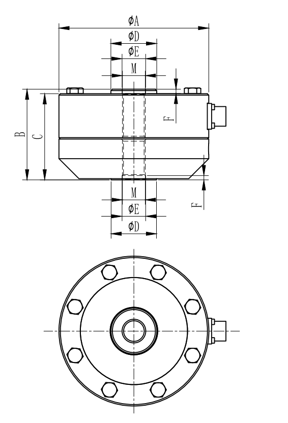 Flange Compression Force Sensor R161