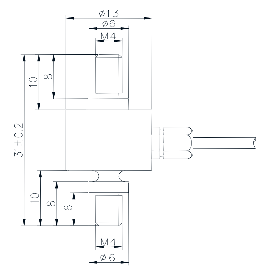 Miniature Compression And Tension Load Cell T301