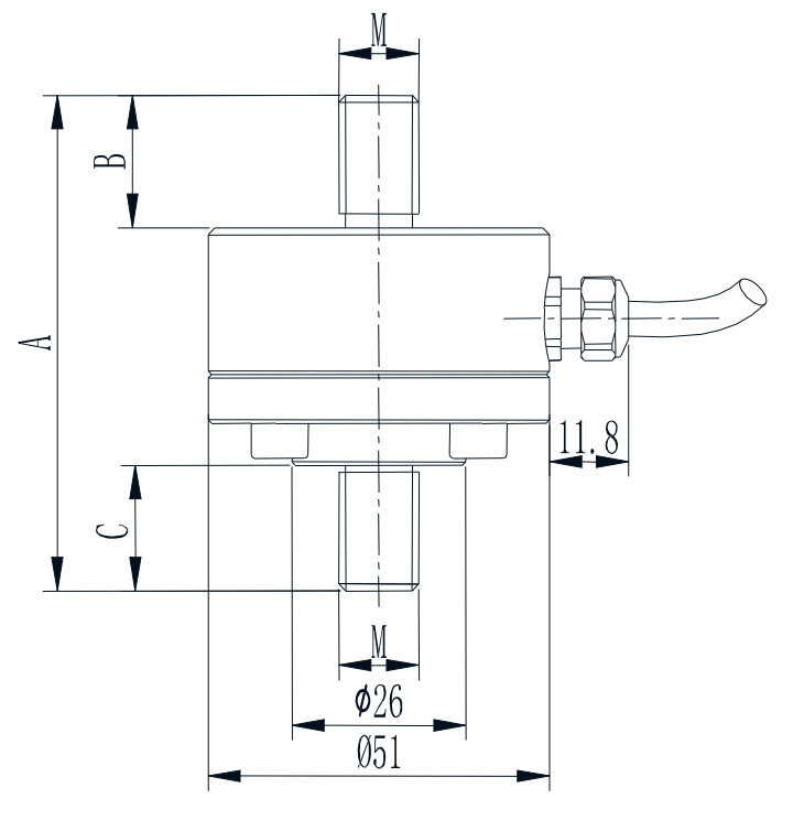 Column Tension And Compression Load Cell T305