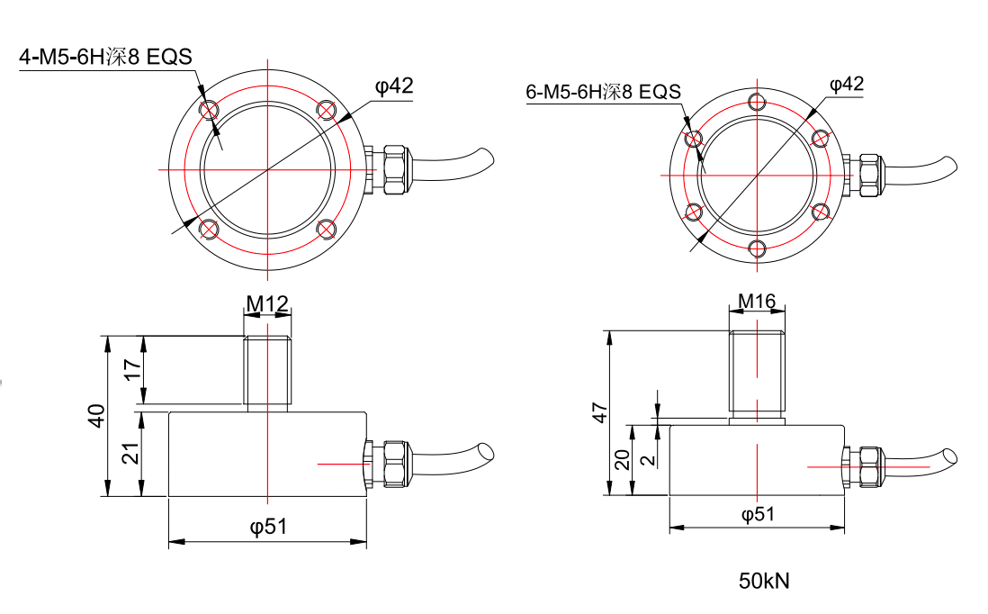 Column Tension And Compression Load Cell T306