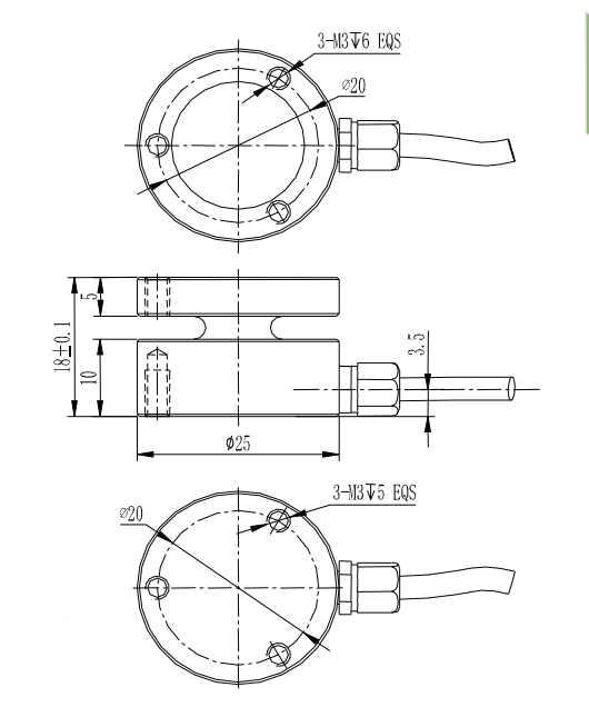 Compression Button Load Cell R403