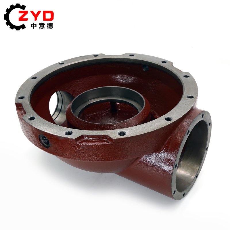 High quality red spray paint nodular cast iron pump housing