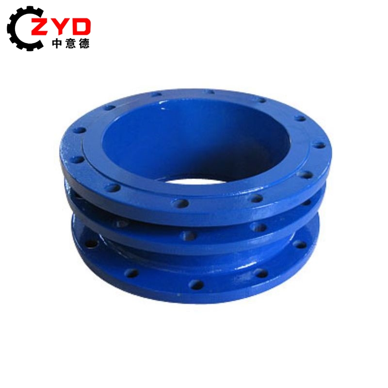 Blue spray molding line production gray iron flanges
