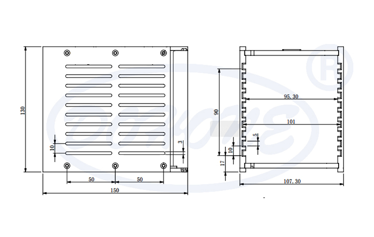10 Slot Lead Frame Magazine for 101mm Wide Frames