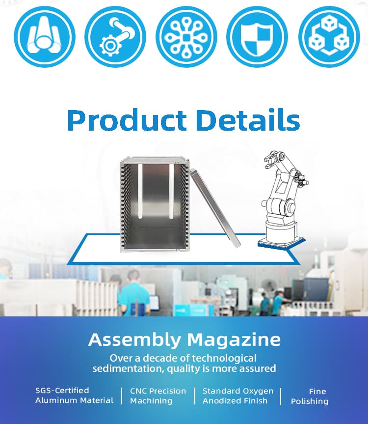 JY-20 Slot Lead Frame Magazine for 101 mm Wide Frames