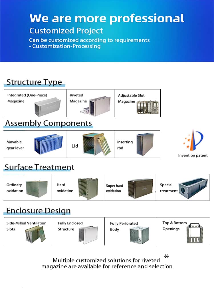 JY-20 Slot Lead Frame Magazine for 101 mm Wide Frames