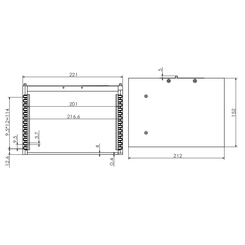 6-inch 13 slot A06 wafer frame cassette