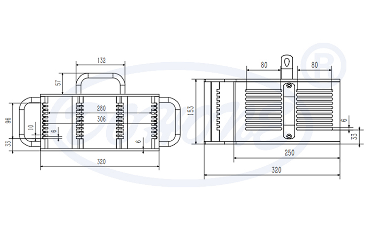 12 inch 10 slot I12 Metal Wafer Cassettes (10mm Slot Pitch)