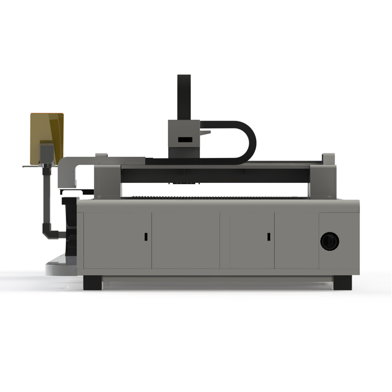 Laser cutting machine with single table