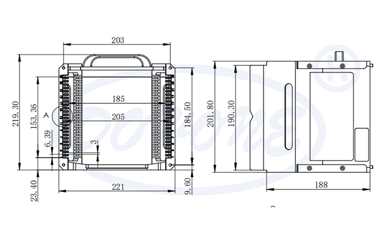 8 Inch 25 Slot Y08 Metal Wafer Cassette(6.39mm Slot Pitch)