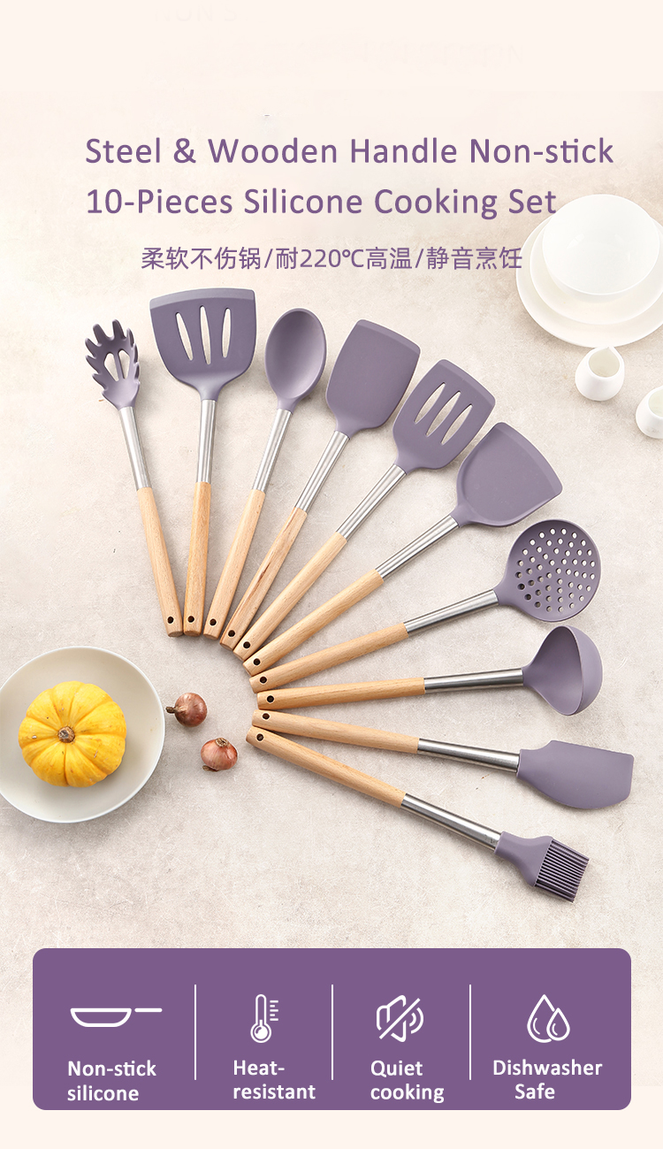 Restaurant-Style Silicone Cooking Set