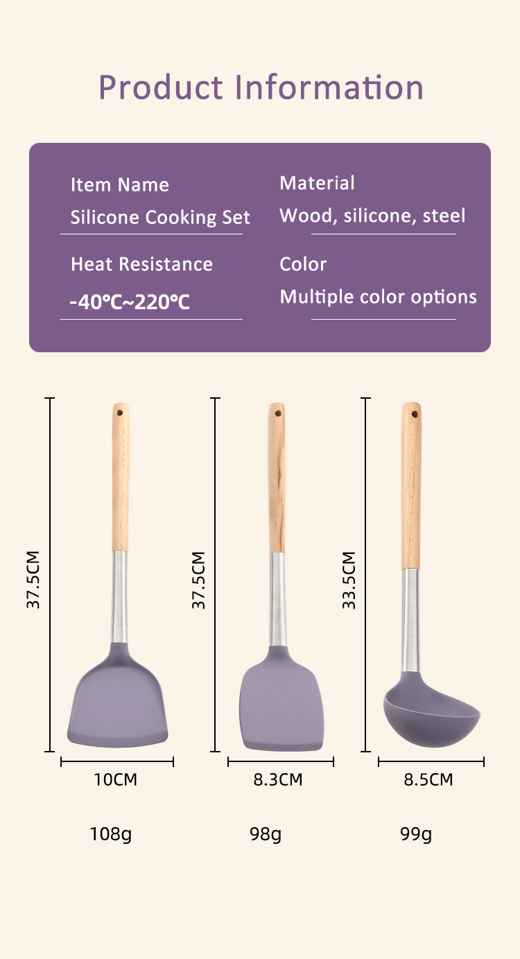 Restaurant-Style Silicone Cooking Set