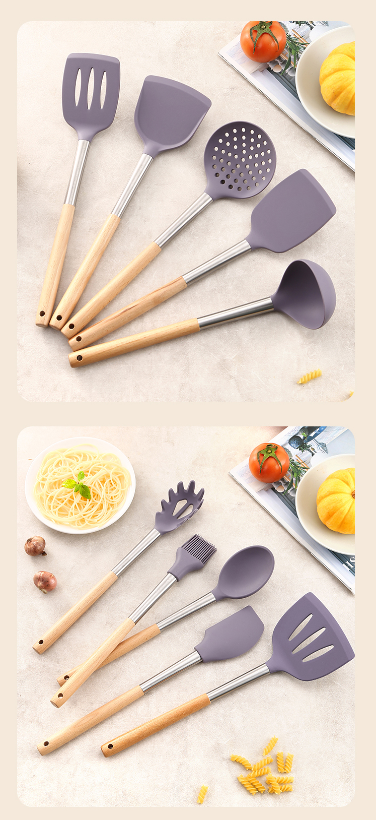 Restaurant-Style Silicone Cooking Set