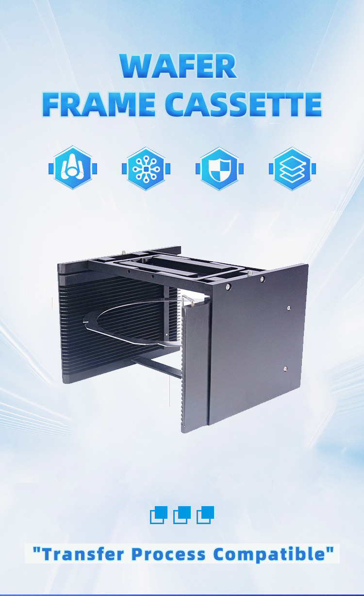 6 inch 25 Slot B06-R1 Wafer Frame Cassette (4.8mm Slot Pitch)