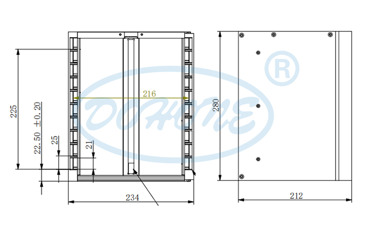 6 inch 10 Slot A42 Wafer Frame Cassette (25 mm Slot Pitch)
