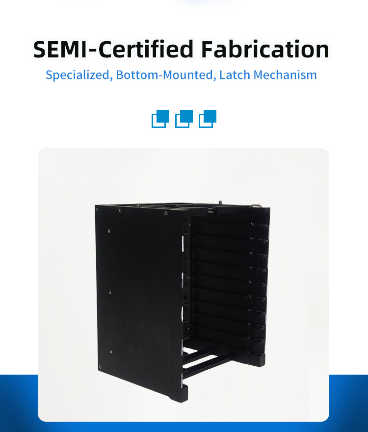 6 inch 10 Slot A42 Wafer Frame Cassette (25 mm Slot Pitch)