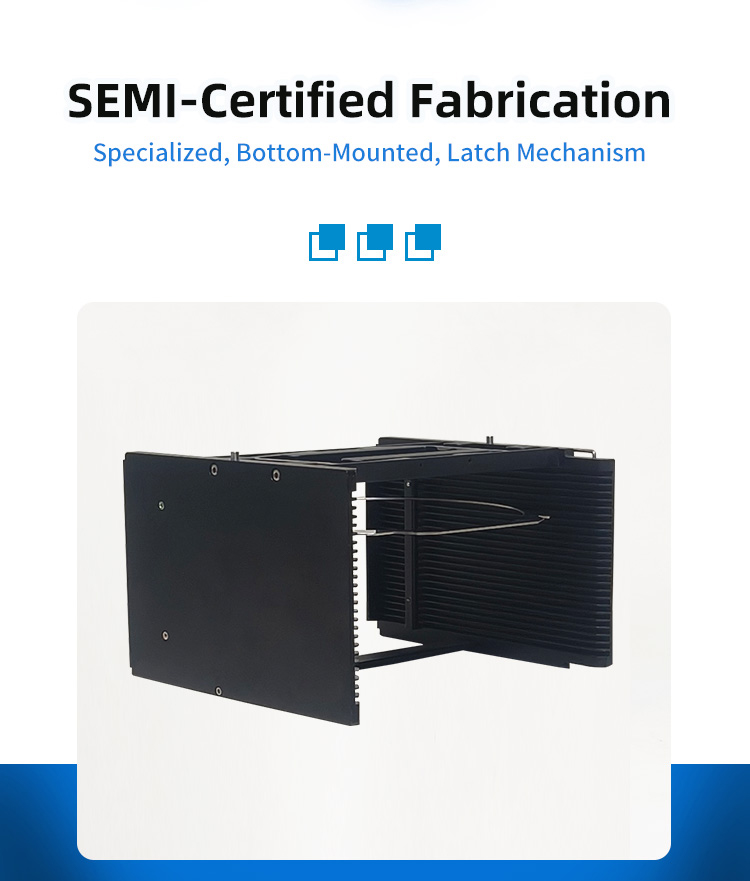 6 inch 25 Slot B06-R13 Wafer Frame Cassette (4.8mm Slot Pitch)