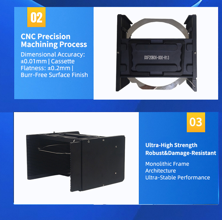 6 inch 25 Slot B06-R13 Wafer Frame Cassette (4.8mm Slot Pitch)