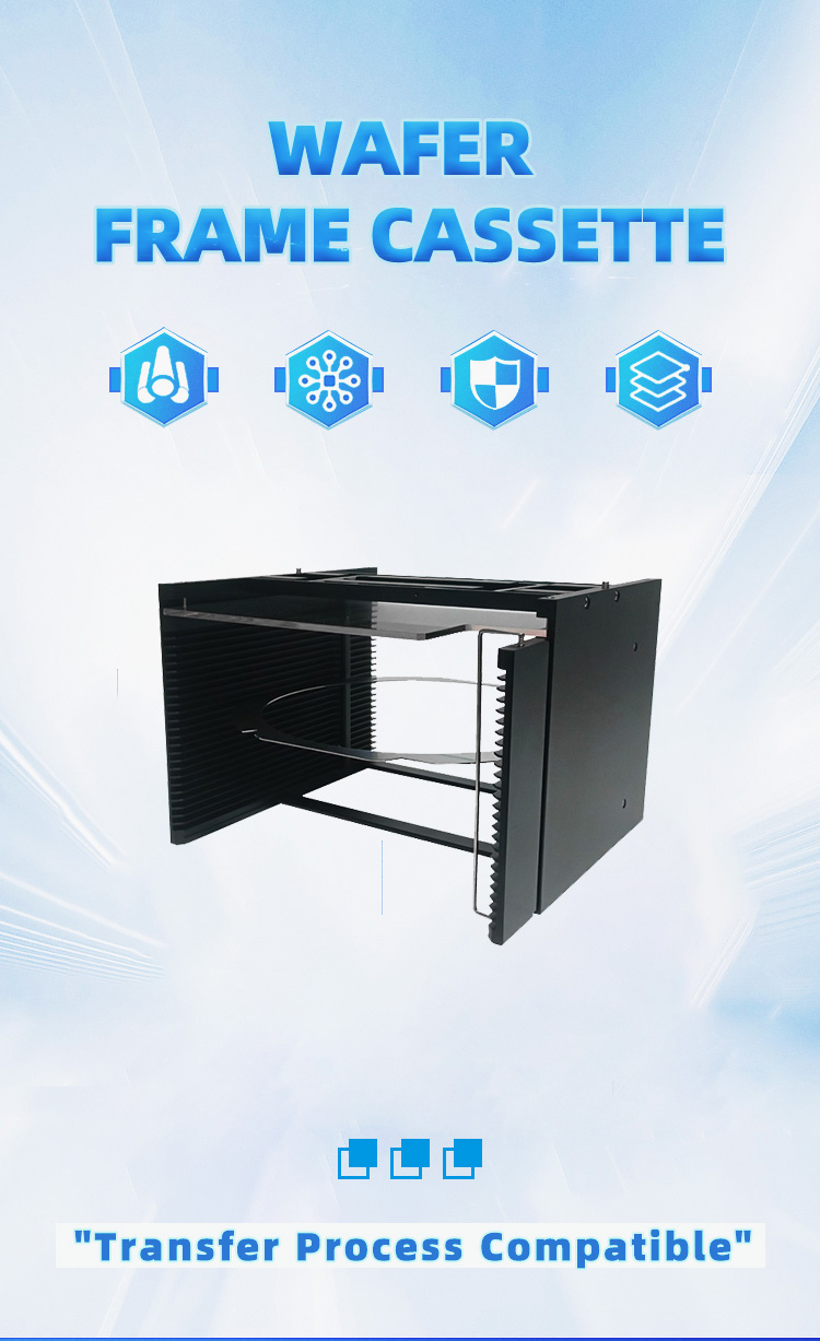 8 inch 25 Slot A08-R26 Wafer Frame Cassette (6.3mm Slot Pitch)