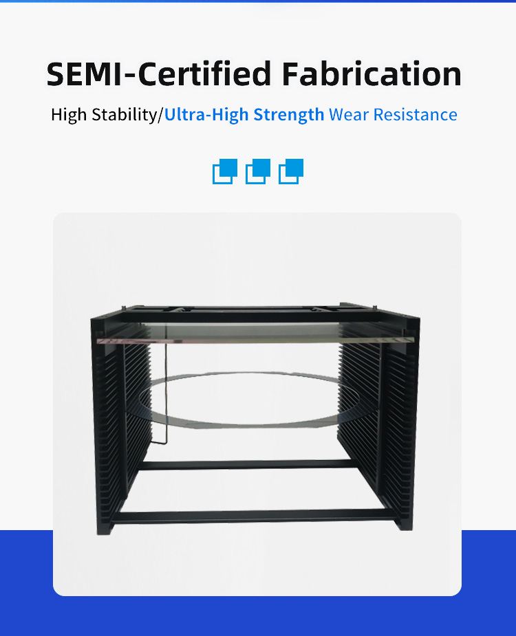 8 inch 25 Slot A08-R26 Wafer Frame Cassette (6.3mm Slot Pitch)