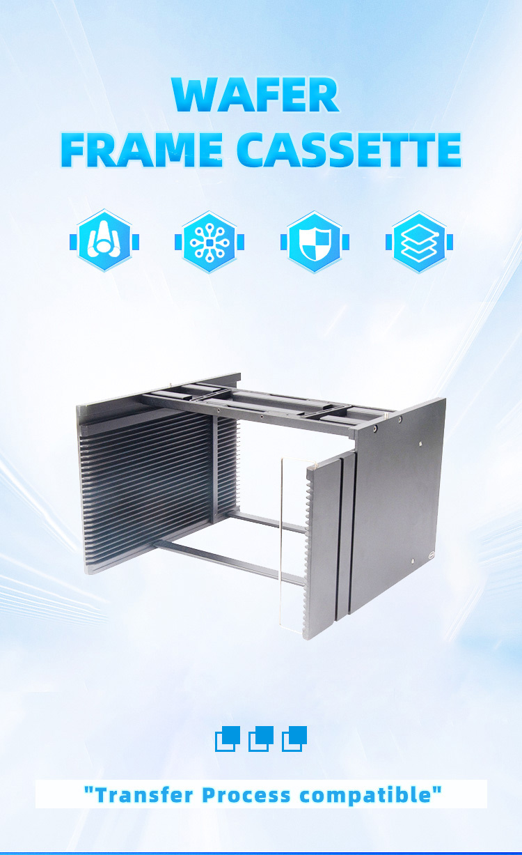 8 inch 25 Slot A08-R25 Wafer Frame Cassette (6.34mm Slot Pitch)