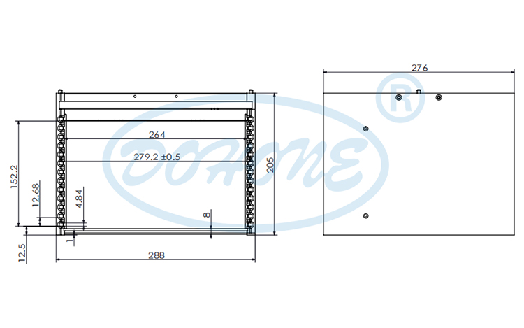 8 inch 13 Slot I08-R3 Wafer Frame Cassette (12.68 mm Slot Pitch)