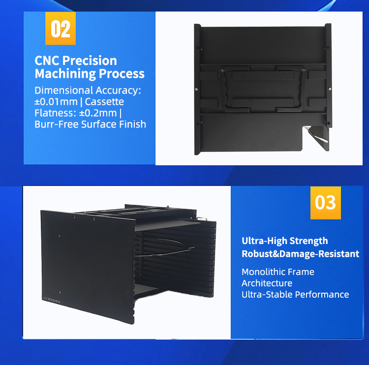 8 inch 13 Slot I08-R3 Wafer Frame Cassette (12.68 mm Slot Pitch)