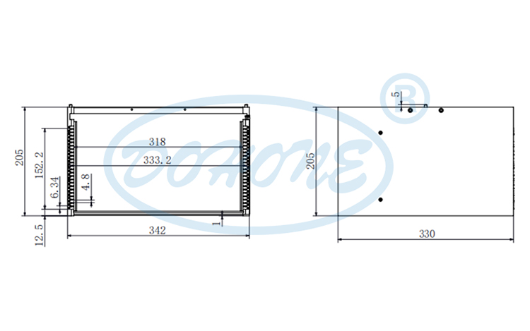 10 inch 25 Slot B33 Wafer Frame Cassette (6.34mm Slot Pitch)