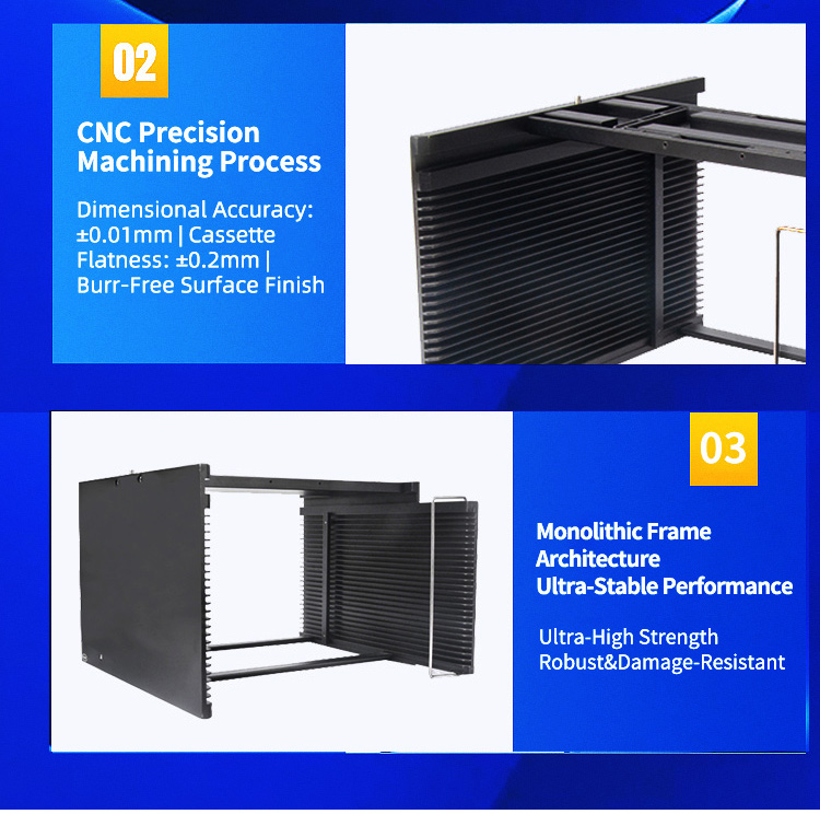 10 inch 25 Slot B08 Wafer Frame Cassette (6.3mm Slot Pitch)