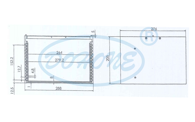 8 inch 13 Slot I08-R3 Wafer Frame Cassette (12.7 mm Slot Pitch)
