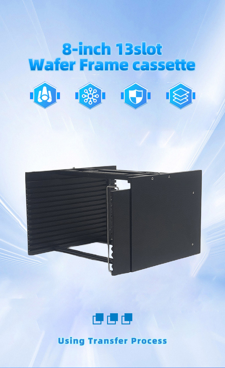 8 inch 13 Slot I08-R3 Wafer Frame Cassette (12.7 mm Slot Pitch)
