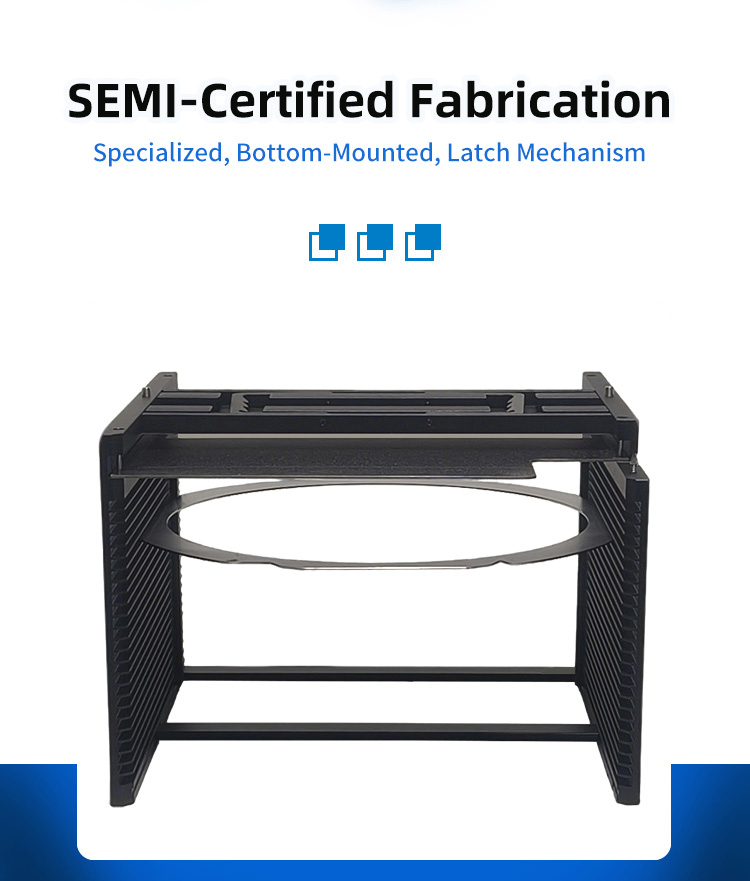 8 inch 25 Slot A08-R4 Wafer Frame Cassette (6.3mm Slot Pitch)