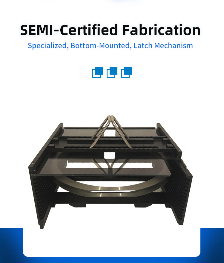 12Inch 13 Slot M12 -R28 Wafer Frame Cassette (10mm Slot Pitch)