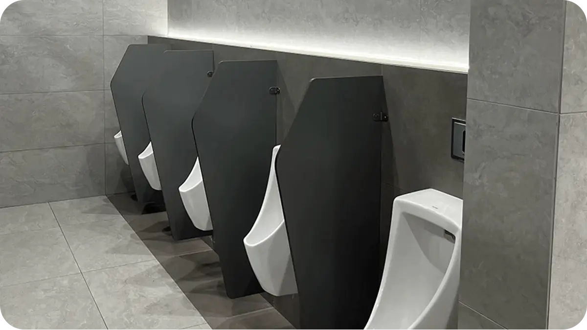 Toilet partition laminate