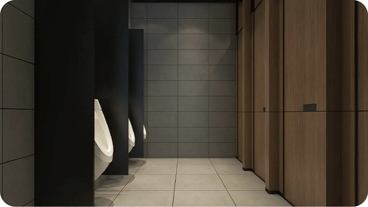 Toilet partition laminate