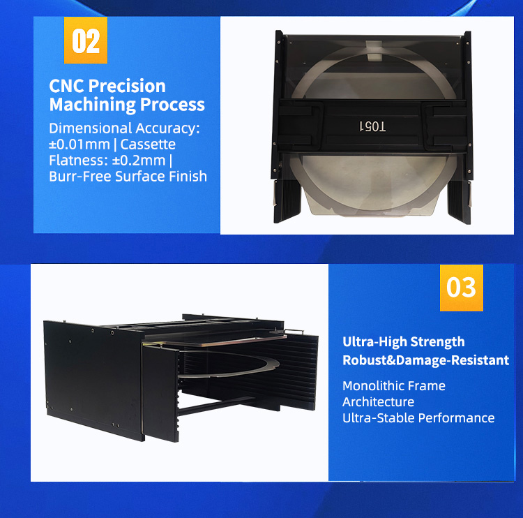 12Inch 13 Slot D12-R0 Wafer Frame Cassette (10mm Slot Pitch)