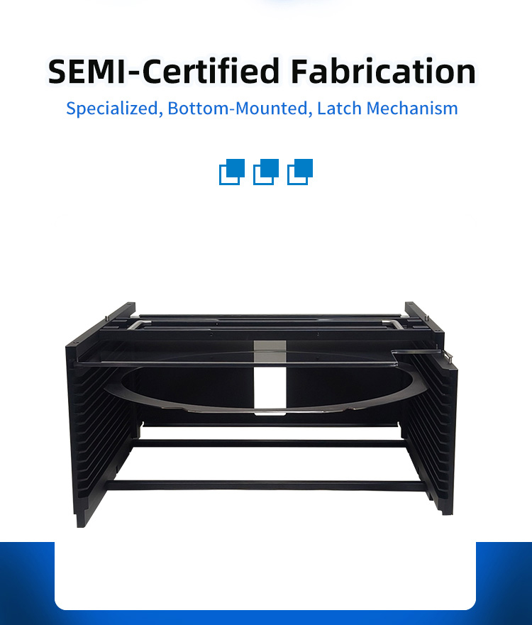 12Inch 13 Slot M12-R27 Wafer Frame Cassette (10mm Slot Pitch)