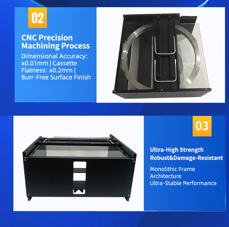 12Inch 13 Slot M12-R32 Wafer Frame Cassette (10mm Slot Pitch)