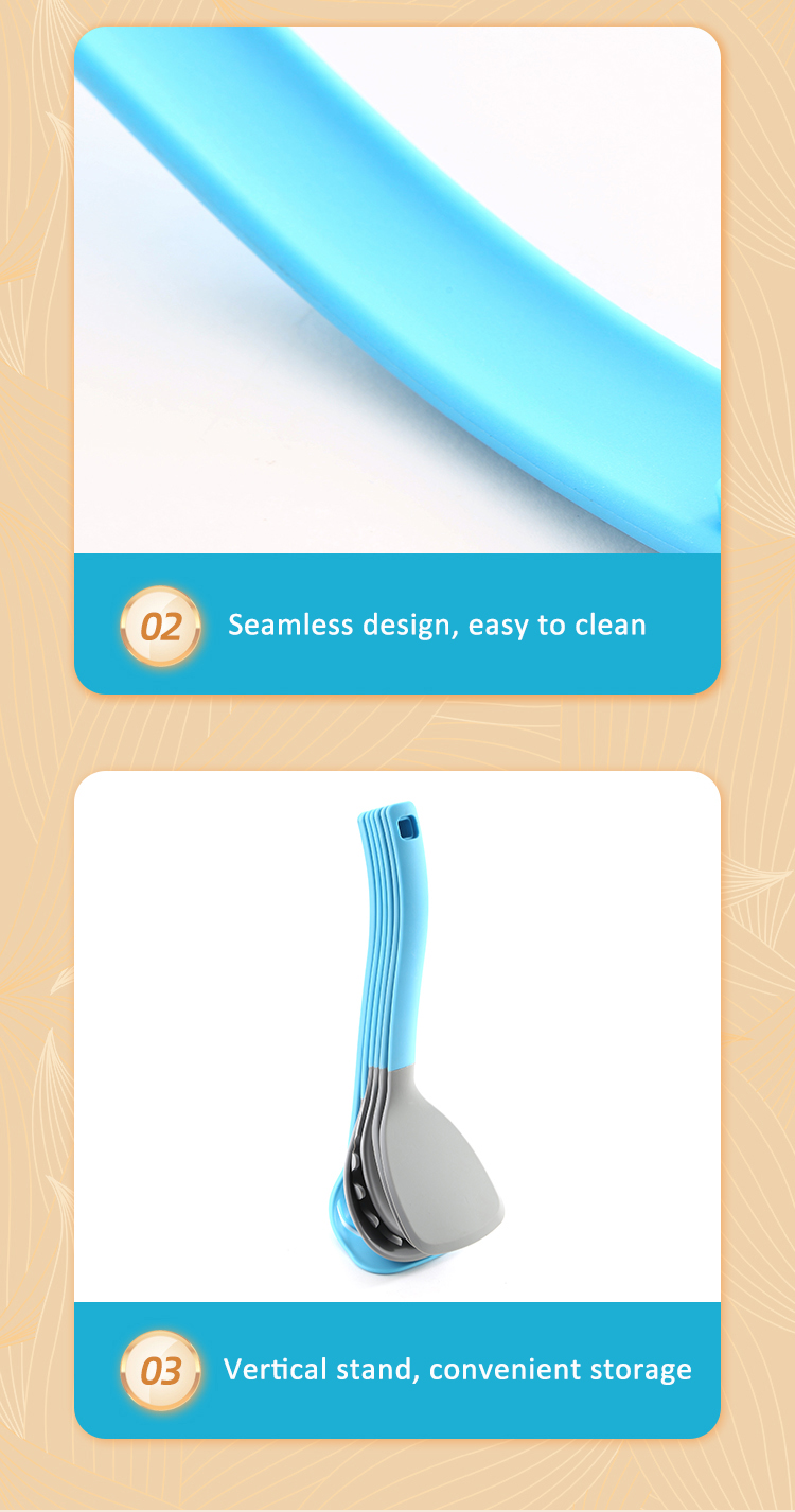 Premium Nylon 6-Piece Kitchen Utensil Set with Stand