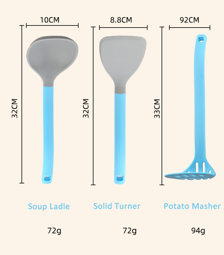 Premium Nylon 6-Piece Kitchen Utensil Set with Stand