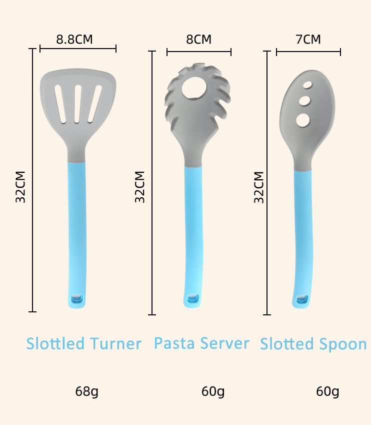 Premium Nylon 6-Piece Kitchen Utensil Set with Stand