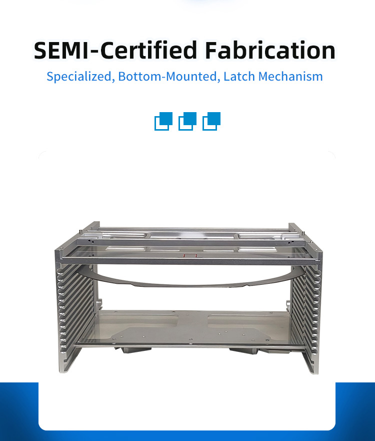 12Inch 13 Slot B12-R7 Wafer Frame Cassette (10mm Slot Pitch)