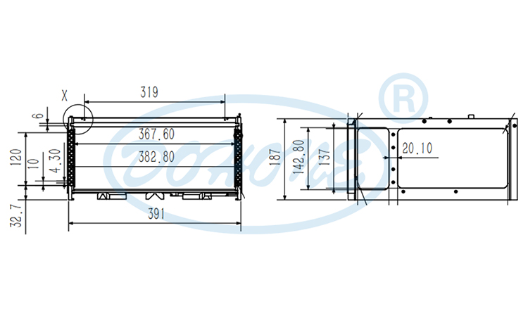 12Inch 13 Slot B12-R10 Wafer Frame Cassette (10mm Slot Pitch)