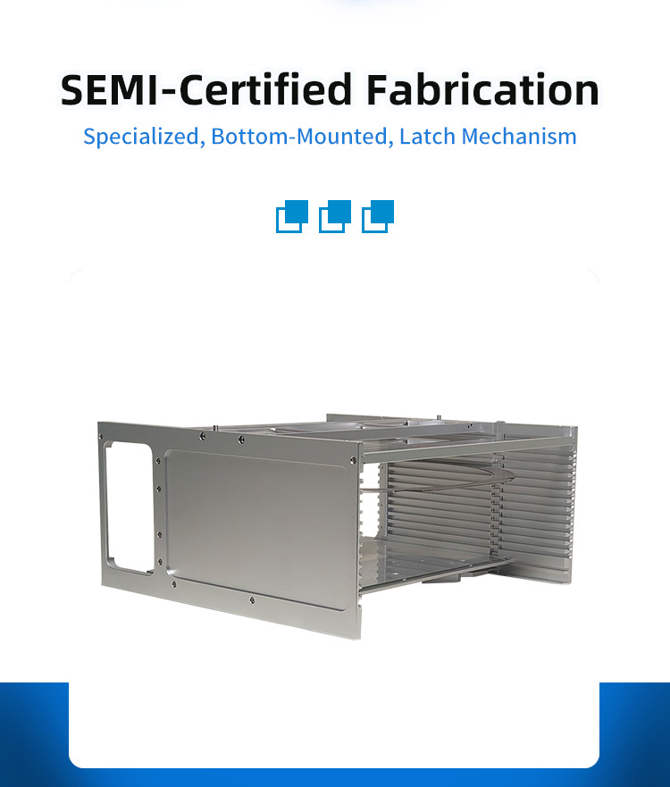 12Inch 13 Slot B12-R10 Wafer Frame Cassette (10mm Slot Pitch)