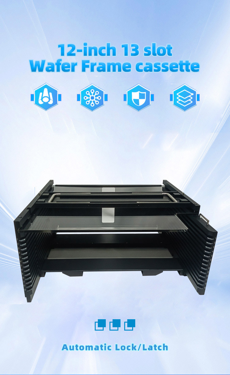 12Inch 13 Slot 24A41 Wafer Frame Cassette (10mm Slot Pitch)