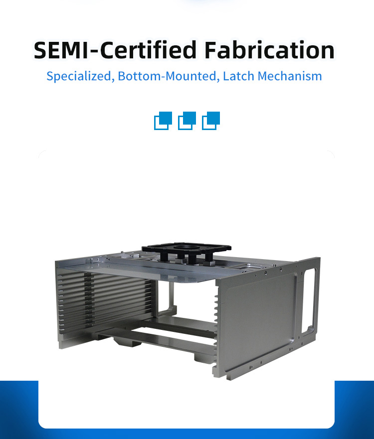 12Inch 13 Slot 24T12-R3 Wafer Frame Cassette (10mm Slot Pitch)