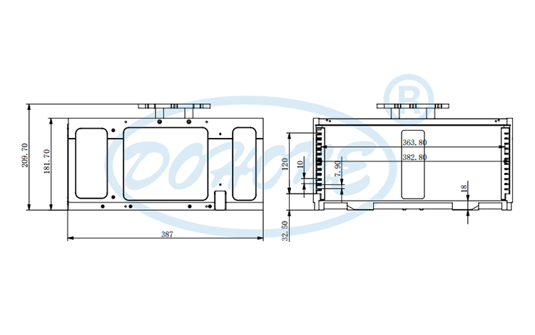 12Inch 13 Slot 24T12-R3 Wafer Frame Cassette (10mm Slot Pitch)