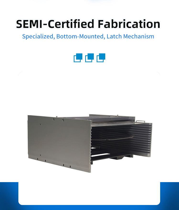 12Inch 13 Slot M12-R11 Wafer Frame Cassette (10mm Slot Pitch)