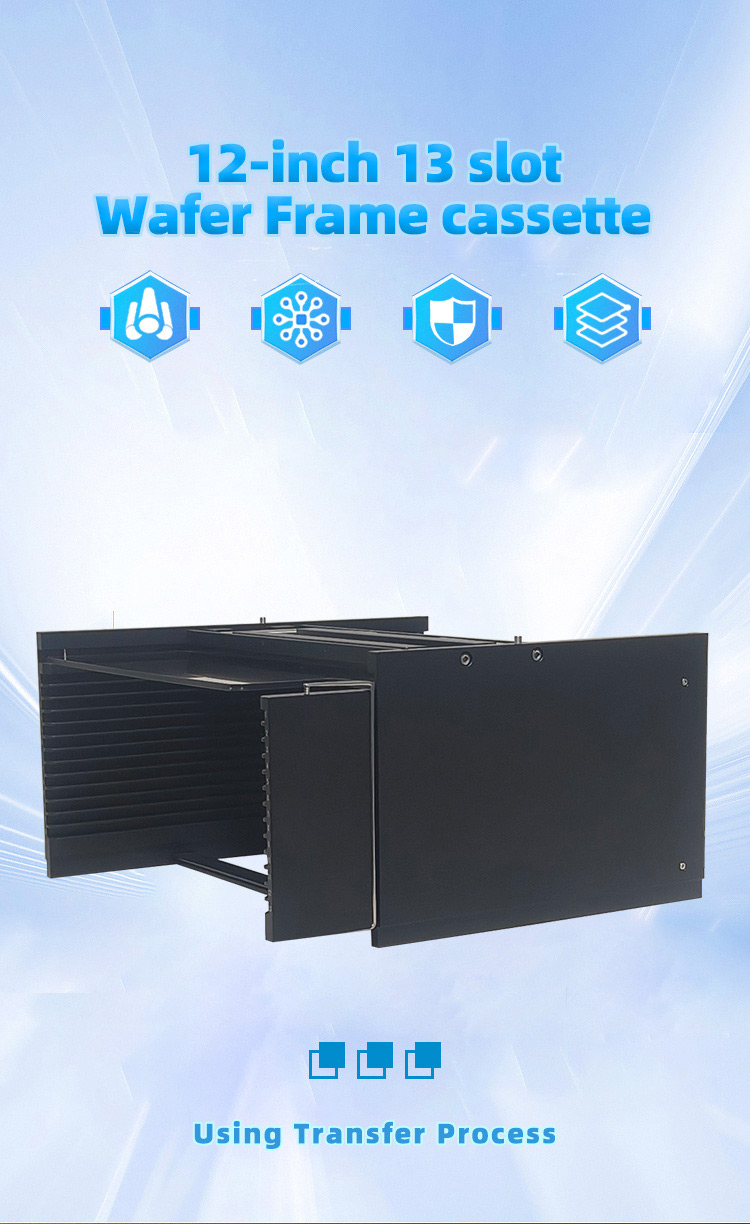 12Inch 13 Slot B37-R0 Wafer Frame Cassette (10mm Slot Pitch)