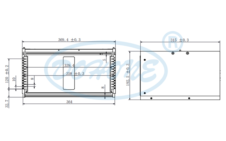 12Inch 13 Slot B37-R0 Wafer Frame Cassette (10mm Slot Pitch)